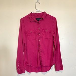 Pink chambray top